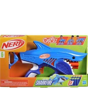 Nerf Sharkfire Blue and Orange Blaster